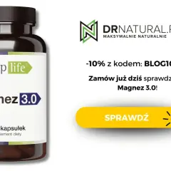 Butelka suplementu Magnez 3.0 od SuppLife. Sprawdź, jaki jest najlepszy magnez i zamów z rabatem 10% na DRnatural.pl!