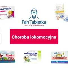 Produkty na chorobę lokomocyjną: Lokomotiv, Anaketon, Spoko LOKO, Aviomarin, Lokomarin, Imbifem, opaski Sea-Band.