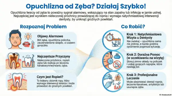 Opuchlizna od zęba? Objawy zakażenia organizmu to ból, gorączka, zaczerwienienie. Konieczna wizyta u dentysty!